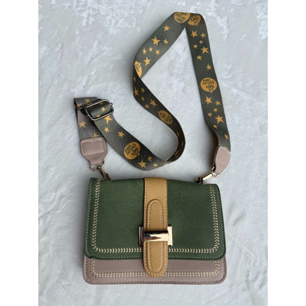 Marc Jacobs x Anna Sui Leather Colorblock Crossbody Bag